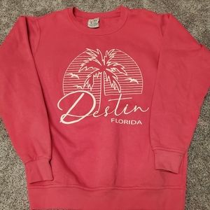 Vintage Destin Florida sweatshirt xl coral
